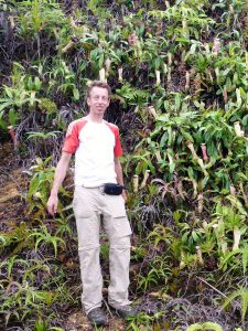 John van der Werf with Nepenthes eustachia