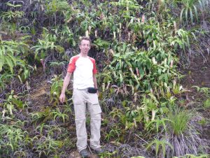 John van der Werf with Nepenthes eustachia